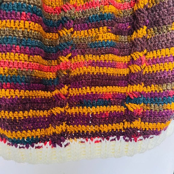 Chunky Hand Knit Cream Wool Cable Knit Icelandic Fisherman Women's Sweater. 2X - Picture 7 of 9